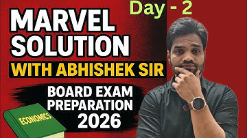 DAY-2 ||Economics MARVEL SOLUTION With ABHISHEK SIR||CLASS 12 COMMERCE||GSEB||ABHISHEK SIR COMMERCE