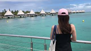 NEW CALEDONIA - DOUBLETREE BY HILTON NOUMEA ILOT MAITRE RESORT WATER BUNGALOW WALK TOUR