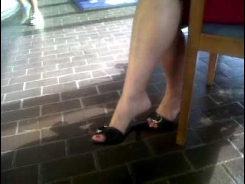 older milf dangling shoeplay - YouTube
