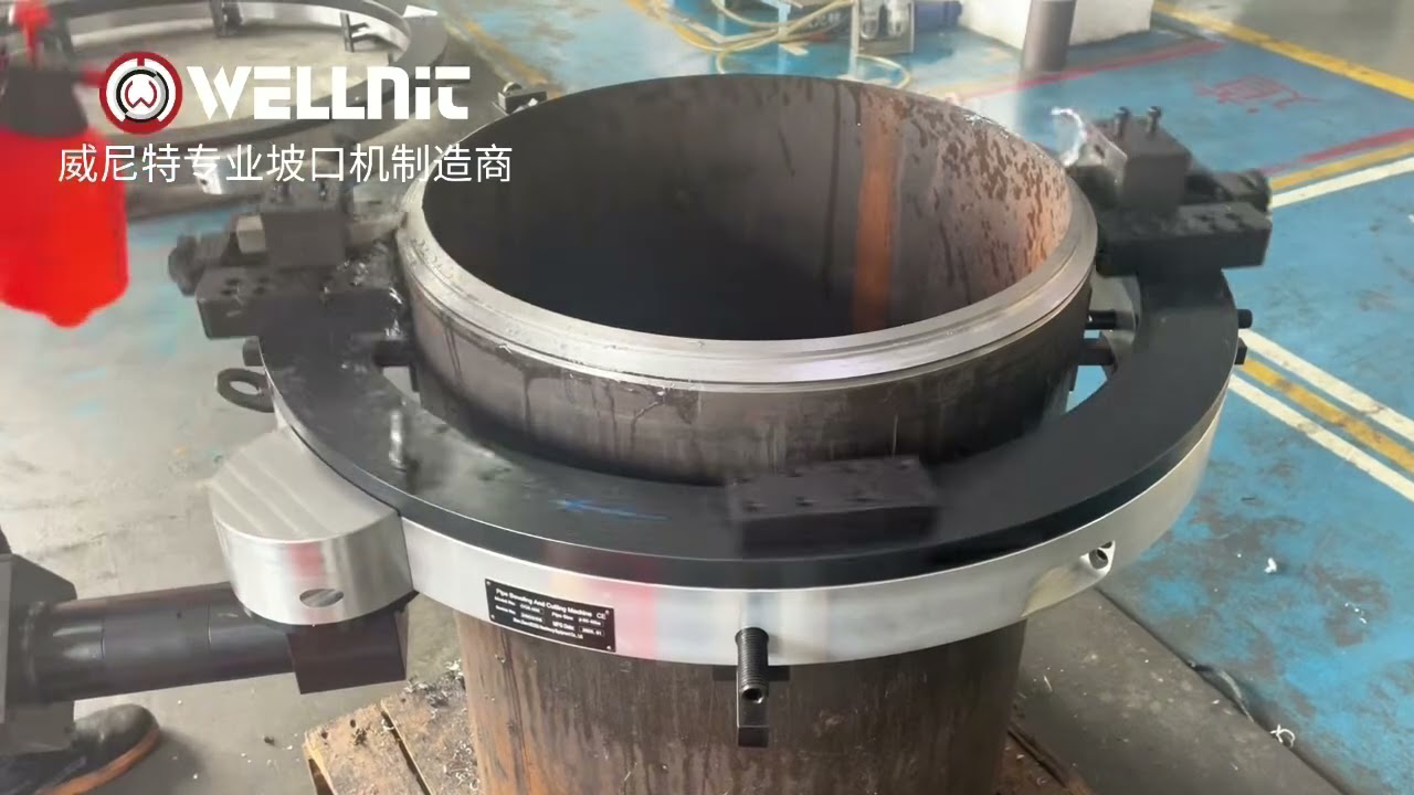 Servo motor pipe cold cut and bevel machine 