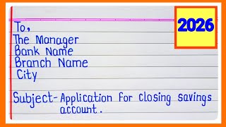 Application For Closing Bank Account Application For Closing Bank Account