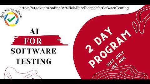 Artificial Intelligence for Software Testing - a 2 day practical program