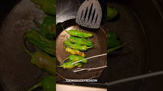 SHISHITO SWEET CHILI GARLIC SOY ASMR PT 4 #sauce #chili #shishito #pepper #shorts #food #asmr