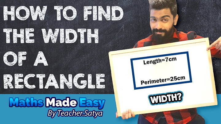 Find length and width of rectangle given perimeter