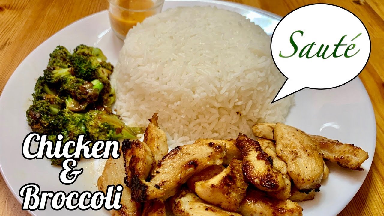 Chicken with Broccoli | Stir Fry - Saute Garlic and Broccoli - YouTube
