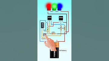 Latch switch circuit | single push button ON OFF switch