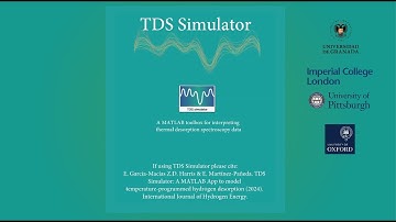 TDS Simulator: TDS Simulator: A MATLAB App to model temperature-programmed hydrogen desorption