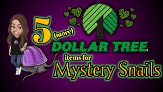 5 (more) Dollar Tree items for Mystery Snails