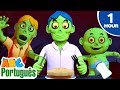 Onde Está Meu Leite? 🍼🎃| Bebês Zumbis Assustadores no Jantar | Aqui Bebês Cantam