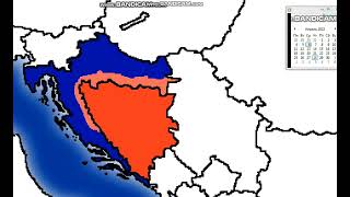 2022 Bosnian invasion of Croatia Every Hour Map