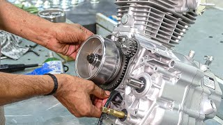 How Tezraftar 150cc Autorickshaw Engines are Assembled screenshot 2