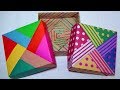 折り紙・箱・おすすめ丈夫で箱でもフタにもなります・Origami gift box・Mr coin origami channel１５