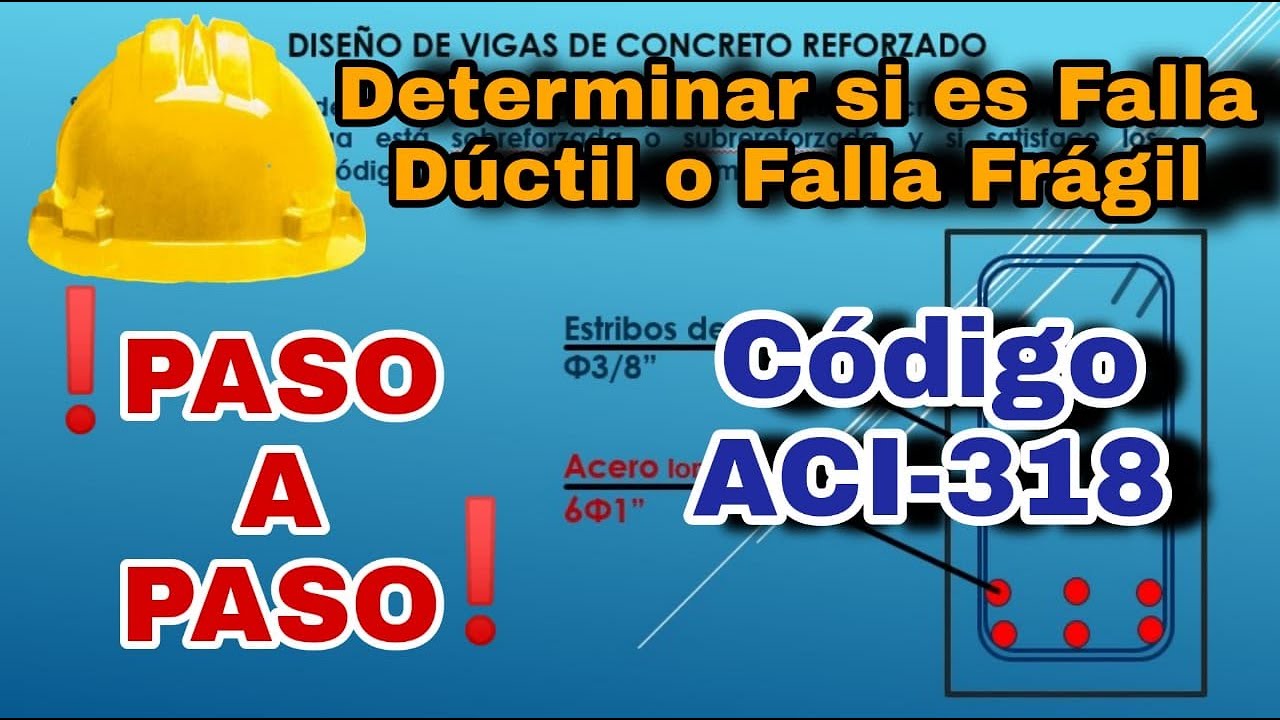 👷‍♂️ Cuantía MÁXIMA y MÍNIMA EN VIGAS ACI318 [PASO A PASO] DISEÑO de