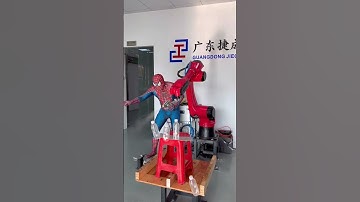 Program-free spraying robot.#industrial #welding #robot #spraying #stamping #machine