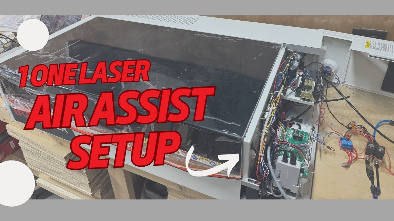 Setup Air Assist for the 1Laser XRF - Get High and Low air pressure for cutting and Engraving