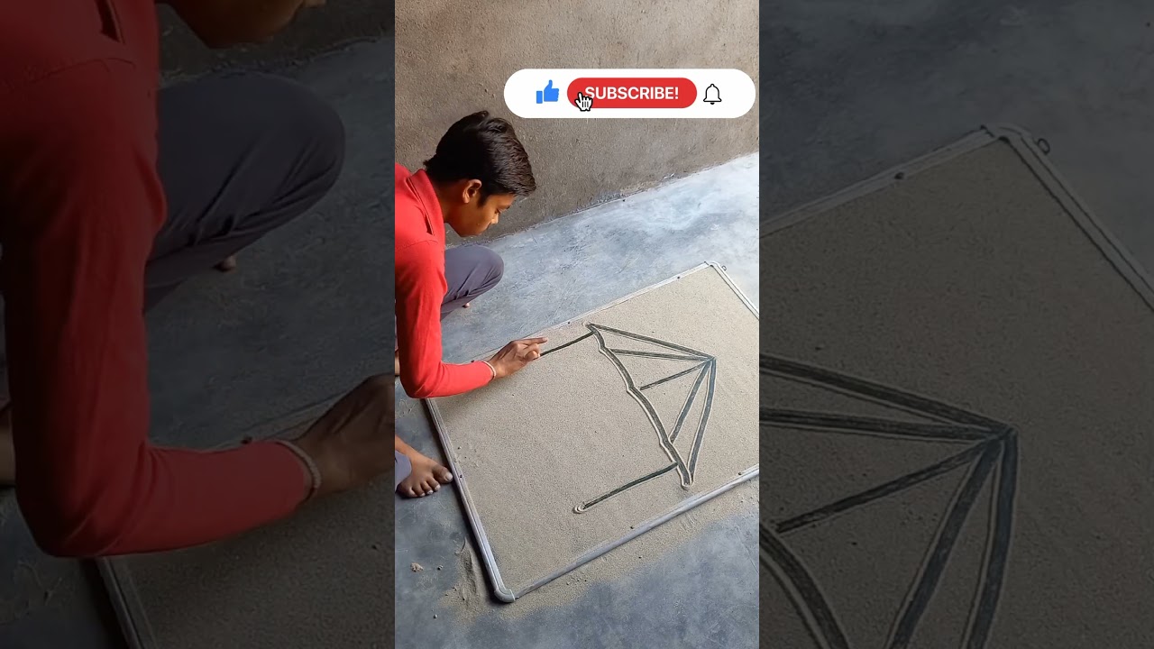 Hut Drawing Using V with Soil 