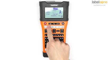 Brother P-Touch E550W : Changing Font & Style