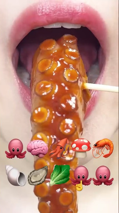 asmr OCTOPUS 문어 eating sounds