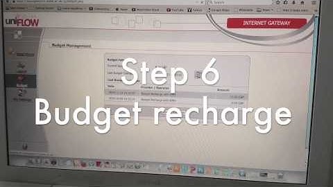 Bad Interaction: Updating your uniFLOW budget