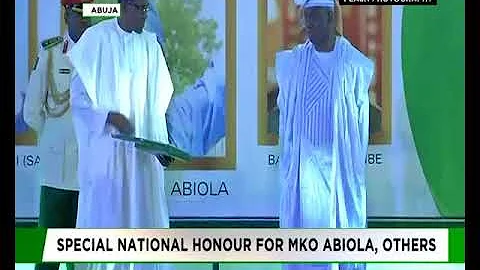 June 12: MKO Abiola's Investiture as GCFR