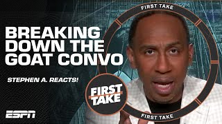 Stephen A. SOUNDS OFF on the GOAT debate 🗣️ 'Great ones NEVER CARED about this!' | First Take
