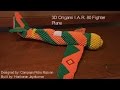 Timelapse of building 3d Origami Fighter Plane I.A.R. 80