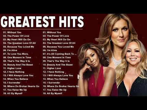 Celine Dion, Whitney Houston, Mariah Carey, Greatest Hits Full Album -Best Songs Of World Divas 2024