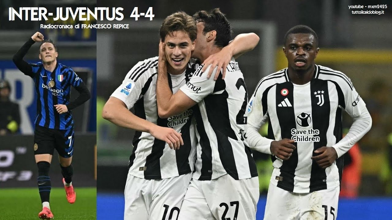INTER-JUVENTUS 4-4 - Radiocronaca di Francesco Repice (27/10/2024) Rai Radio 1