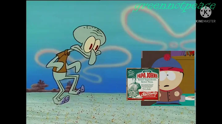 Squidward Tries to take the Pizza from Stan Marsh