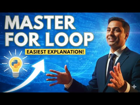 Master the Python for Loop in  5 Minutes 🚀 (Easiest Explanation)