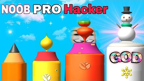 Noob Vs Pro Vs Hacker Vs God in Carve The Pencil