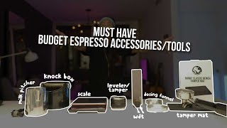 Budget-friendly espresso tools & accessories to start 💵 ☕️ better coffee, reduce channeling