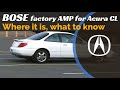Bose Amp in Honda Acura CL-Stereo Factory Amplifier 97-98-99
