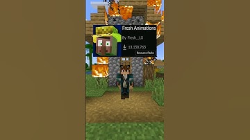 Texture Pack para Tener Animaciones en Minecraft - Fresh Animations #minecraft  #shorts