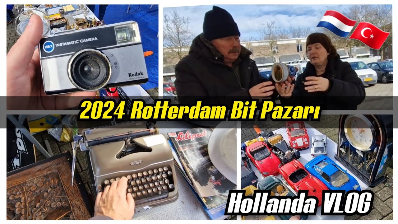 2024 Hollanda Rotterdam Bit Pazarı | Flea Market | 1943 te Bombalanmış | 🇳🇱🇹🇷