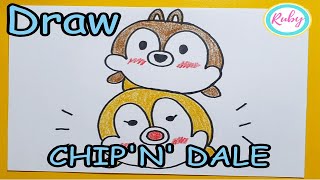 畫畫教學｜TSUM TSUM奇奇蒂蒂｜How to draw TSUM TSUM Chip 'n' Dale screenshot 4