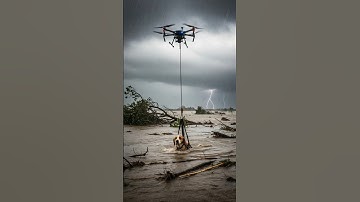 Drone Saves Dog Trapped in Raging CYCLONE Floodwaters