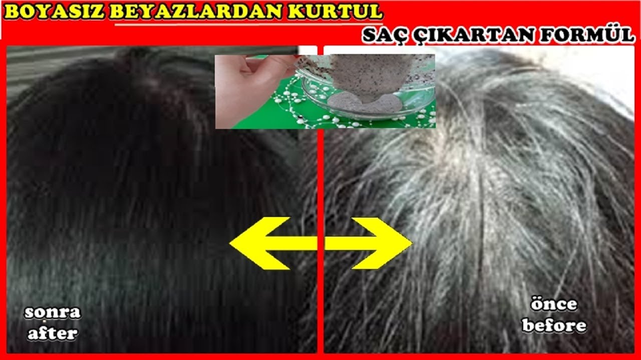 Corek Otunu Boyle Kullan Sacindaki Beyazlardan Boyasiz Kurtul Sac Cikartan Tarif Dogalsacboyasi Youtube