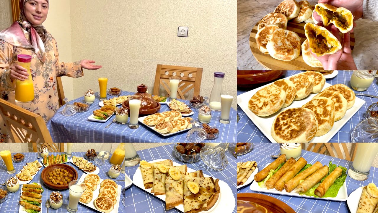 مائدة تاني يوم رمضان🌙سهلتها عليك المالح والحلو بوصفات رائعة ساهلة ماهلة واقتصادية على قد الجيب