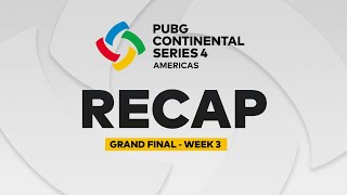 Seat swap galore ? | PCS4 Americas Grand Final Week 3 Highlights | PUBG Esports