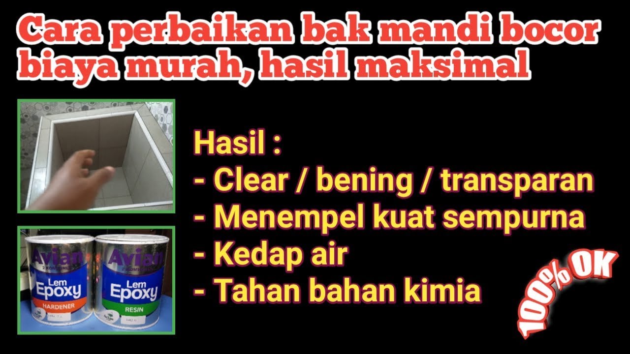  Cara  memperbaiki  bak  mandi  bocor  yang baik dan benar YouTube