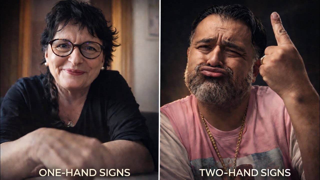 ONE-HAND SIGNS 60% TWO-HAND SIGNS 40%