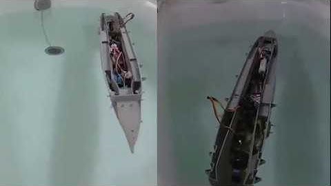 1/350 RC Graf Zeppelin: Testing water tightness