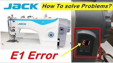 E1 Error codes,Jack F4 Sewing Machine, Jack F4 Silai Machine,Jack Machine Repair #jacksewingmachine