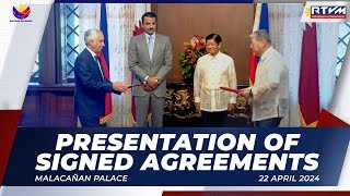 Presentation of Signed Agreements 4/22/2024