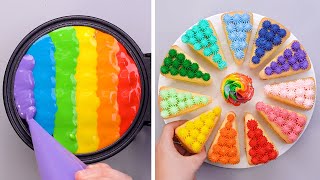 Amazing Rainbow Waffle Decorating Tutorials | Simple Colorful Cake Decorating Ideas For You'll Love