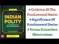 (V43) (Criticism, Significance, Verma Committee Report on Fundamental Duties) Polity by M Laxmikanth