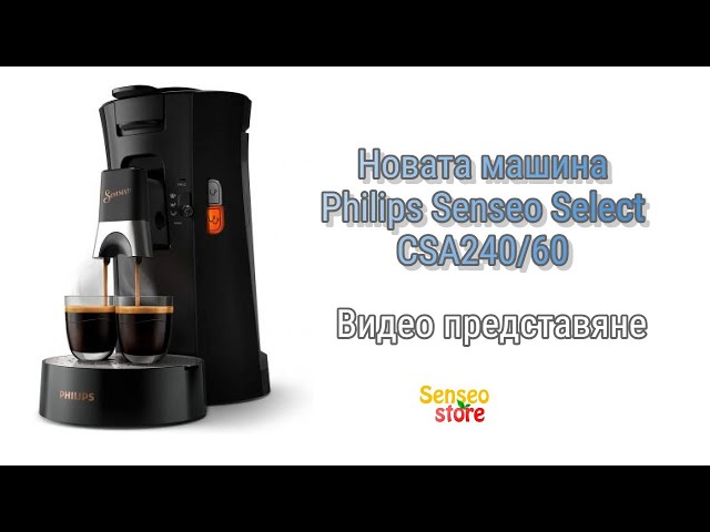 Machine à café à dosette Philips Senseo Select CSA240/21, noir sur