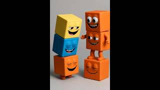 Hungry Cubes 🍔 | Funny 3D Cartoon Loop Animation