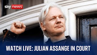 Crowds gather outside court as Julian Assange fights extradition to the US
